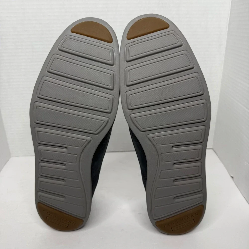 Cole Haan Original Grand Short Wing Oxford Men 10.5 M Navy Blue Nubuck C26473